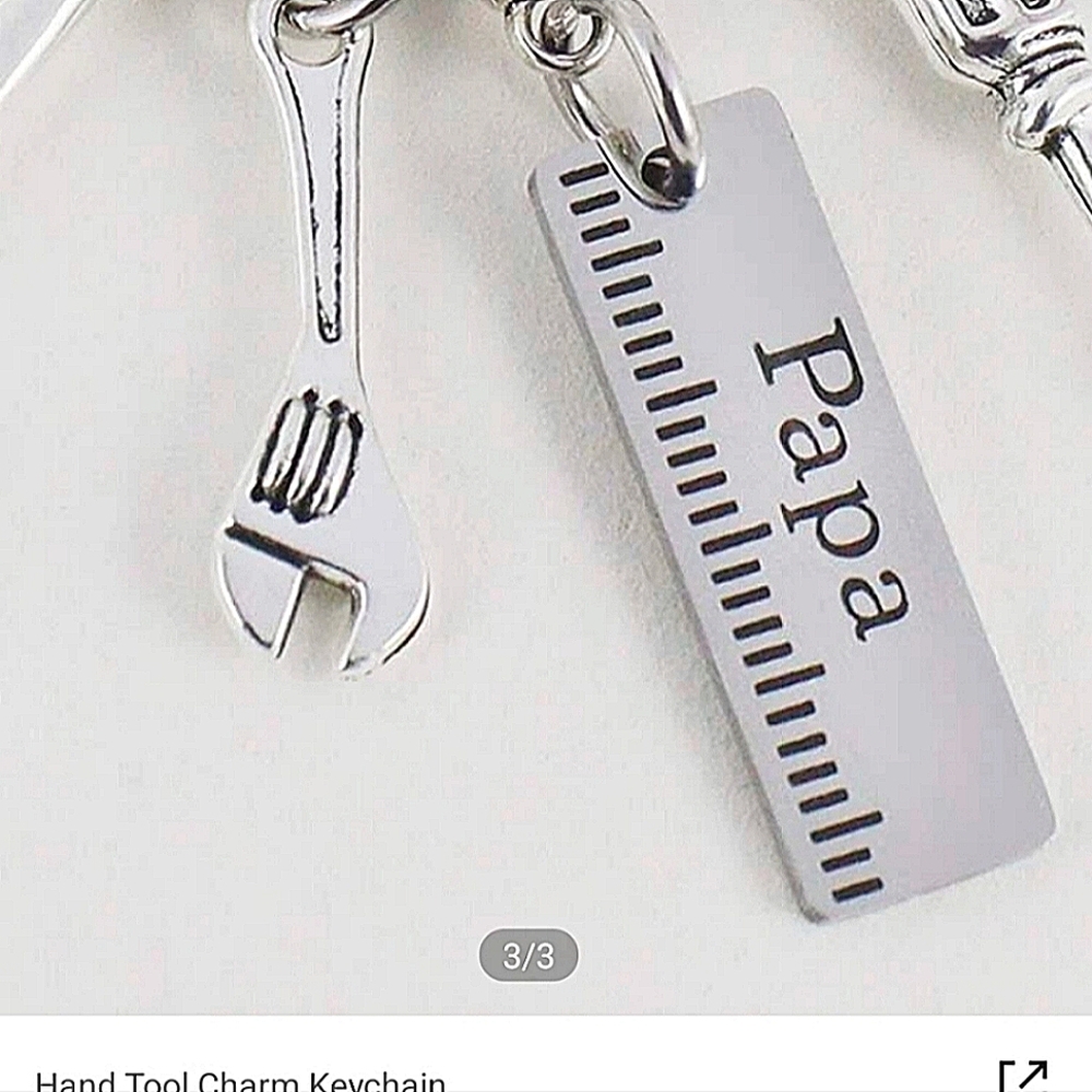 Hand Tool Charm Keychain. - Picture 3 of 6